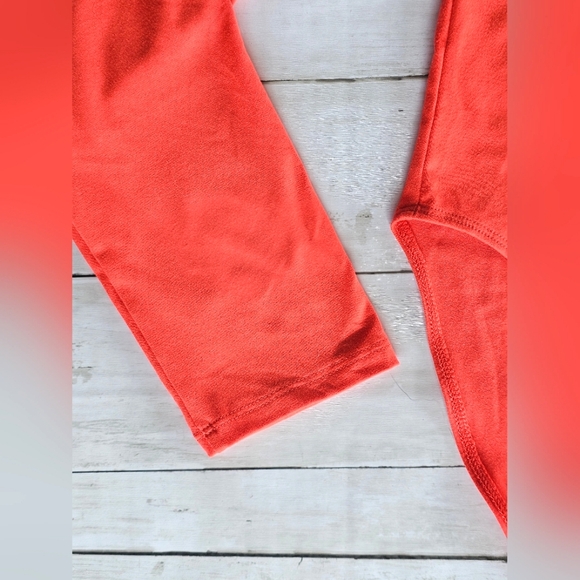 NWT Cabana by Crown & Ivy Butter Soft Vibrant Coral/Orange Turtleneck Bodysuit - Picture 5 of 13